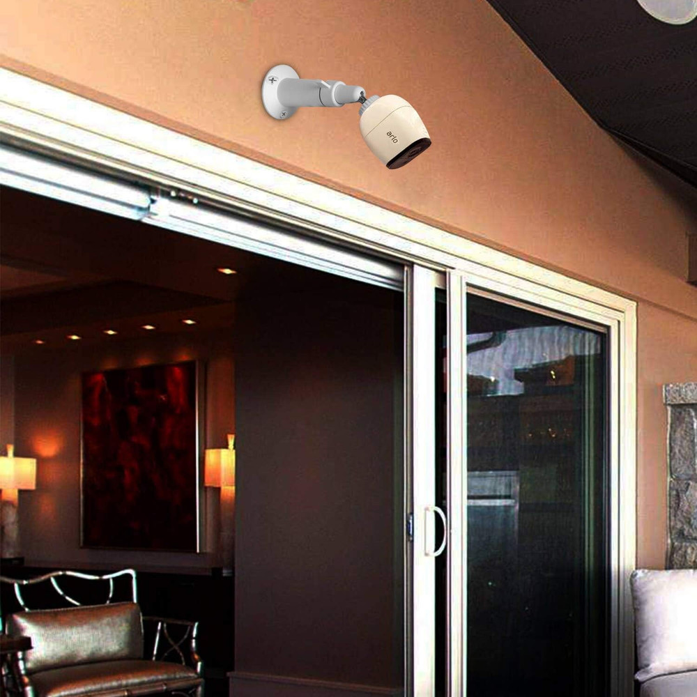 Security Camera Wall Mount Bracket (1/4'') Adjustable Indoor/Outdoor Mount Compa