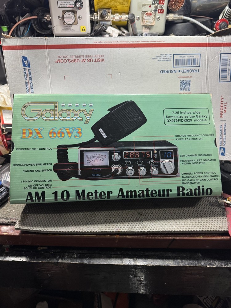 GALAXY 66V3 AM 10 METER RADIO ALIGNED & TUNED FOR OPTIMUM PERFORMANCE !!!