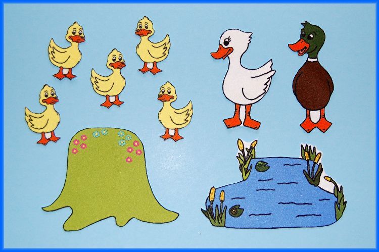 Five Little Ducks Felt / Flannel Board Set