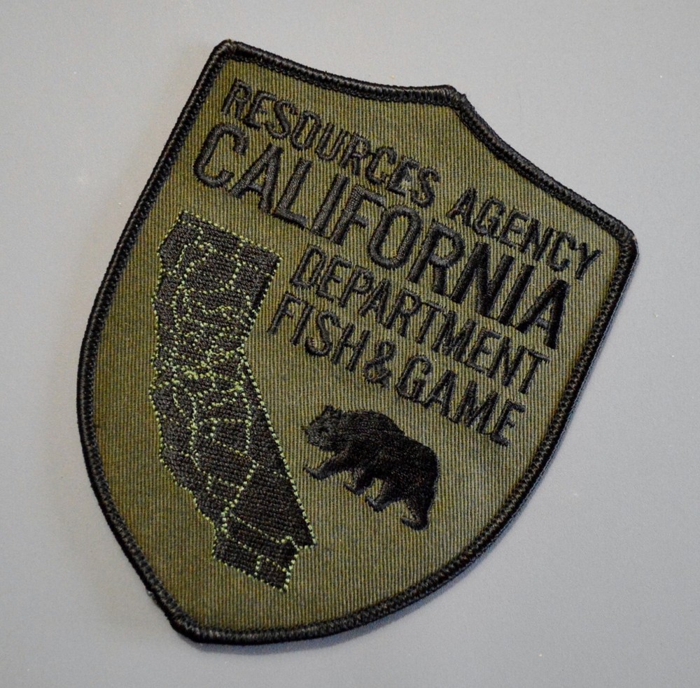 California Dept. Fish & Game Subdued Olive Drab Patch #5 ++ Mint CA
