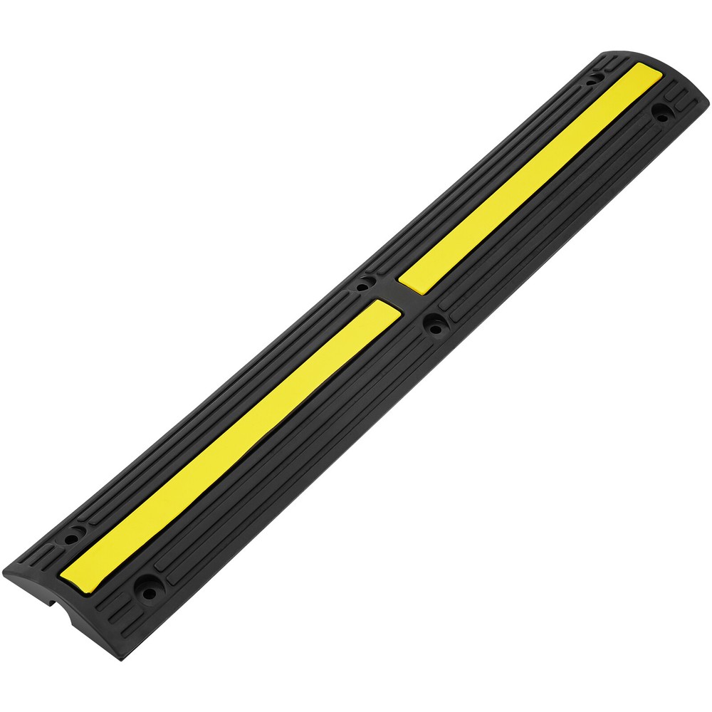 VEVOR 4 PCs 39'' Cable Protector Ramp 18000 lbs Speed Bump Floor Cable Protector
