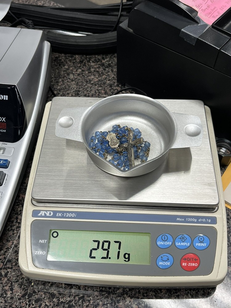 VTG Mid Century Beaded Rosary ITALY