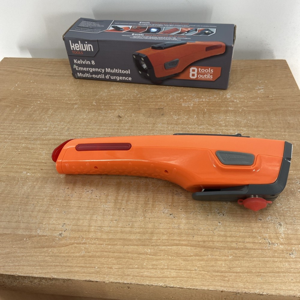 Kelvin Tools Automotive Emergency Multitool 8 Tools Total Orange