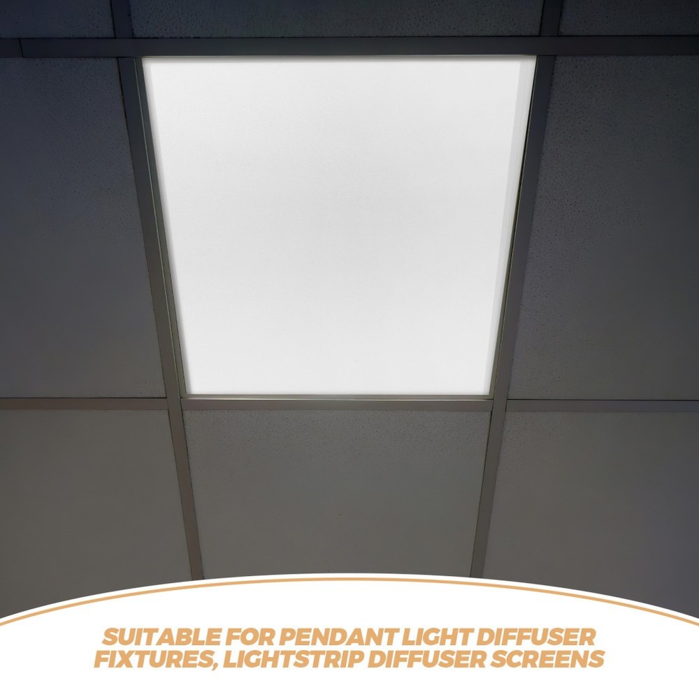 Soft Light Led Diffuser Sheet For Strip Lights, Flexible Plastic Lamp Lens