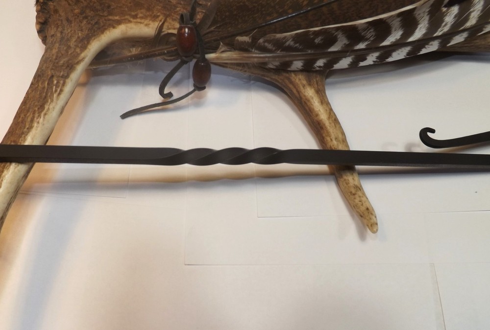 hand forged patio fireplace poker