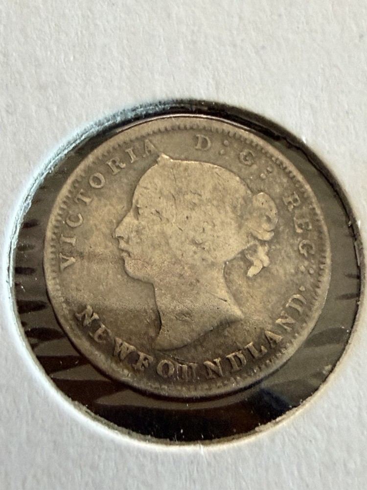 1894 Newfoundland 5 Cents Silver Nice Grade