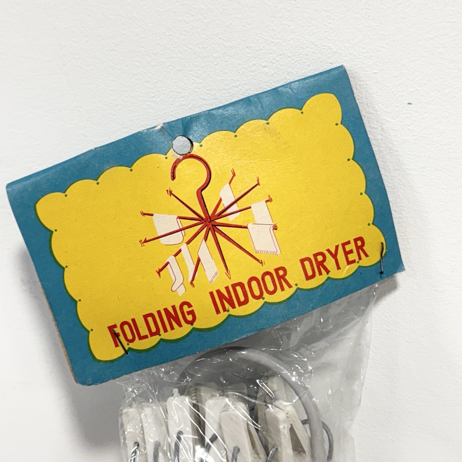 Folding Indoor Dryer Hanging Compact Laundry Clothing Drip Dry Rack Outdoor Vtg