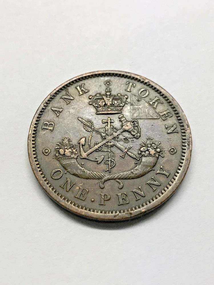 1857 Upper Canada 1 Penny VF #413