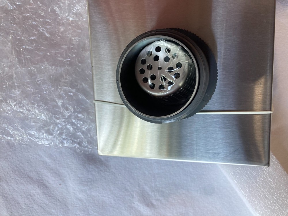 B&K 6” Zero Pattern Grating Square Channel Linear Shower Drain, Brushed Nickel