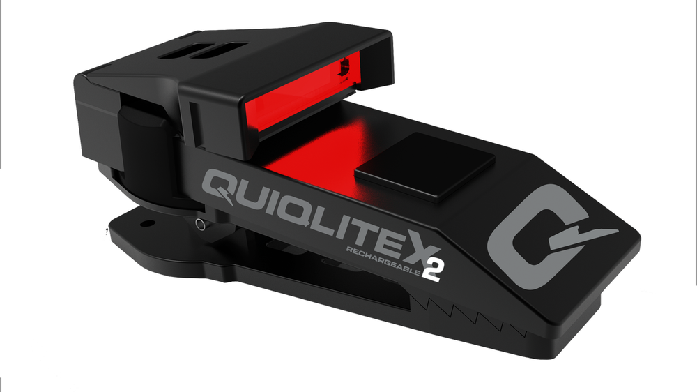 QuiqLite X2 USB Rechargeable Flashlight White & Red LED