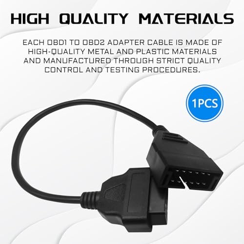 OBD1 Scanner, OBD1 to OBD2 GM Adapter, OBD 1 Scanner Cable Code Reader Black