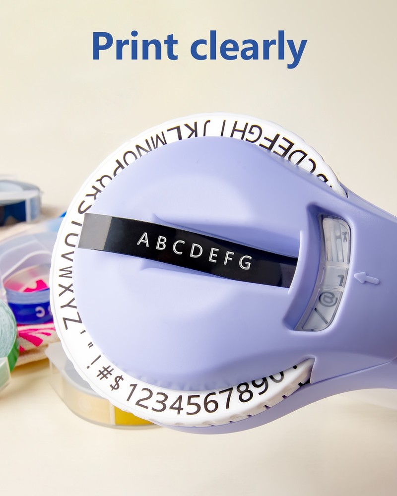 1PACK 3D DYMO Embossing Label Maker with 6 DYMO 3D Label Tapes