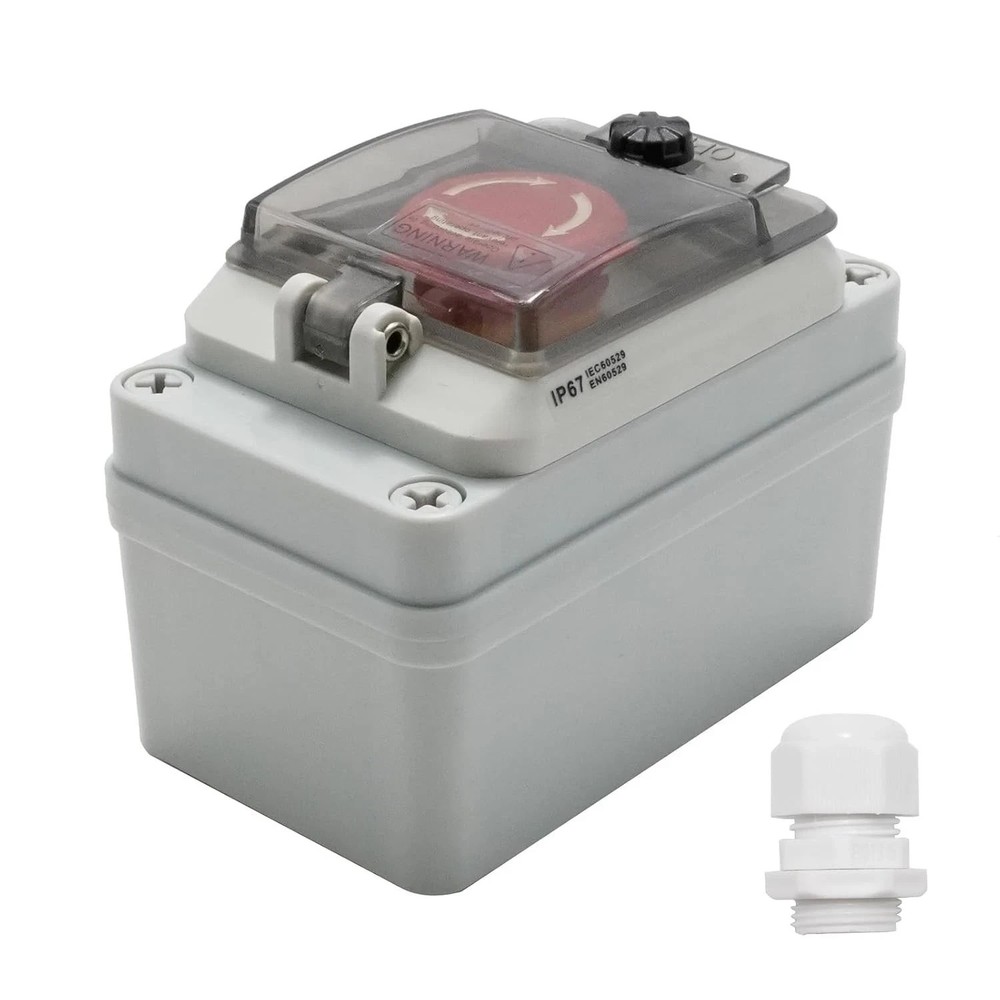 IP67 660V 10A Emergency Stop Button with Box, Emergency Shut off Switch E-Stop P