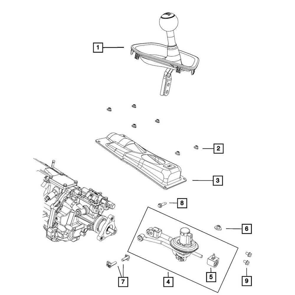 68292259AA Mopar Shift Cable Bushing for Dodge Challenger 2009-2019