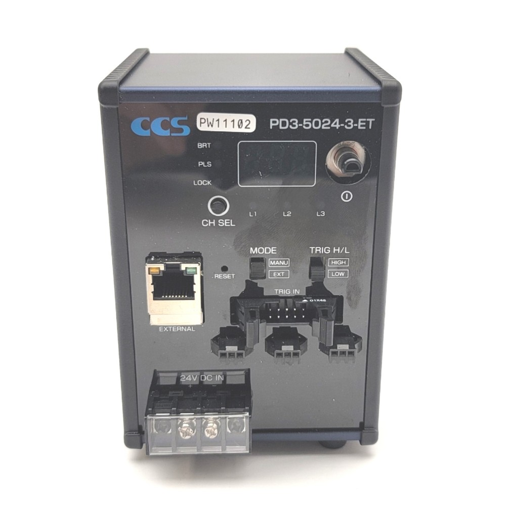 CCS PD3-5024-3-ET Digital Constant/Strobe Lighting Controller, 3-Channel, 24VDC