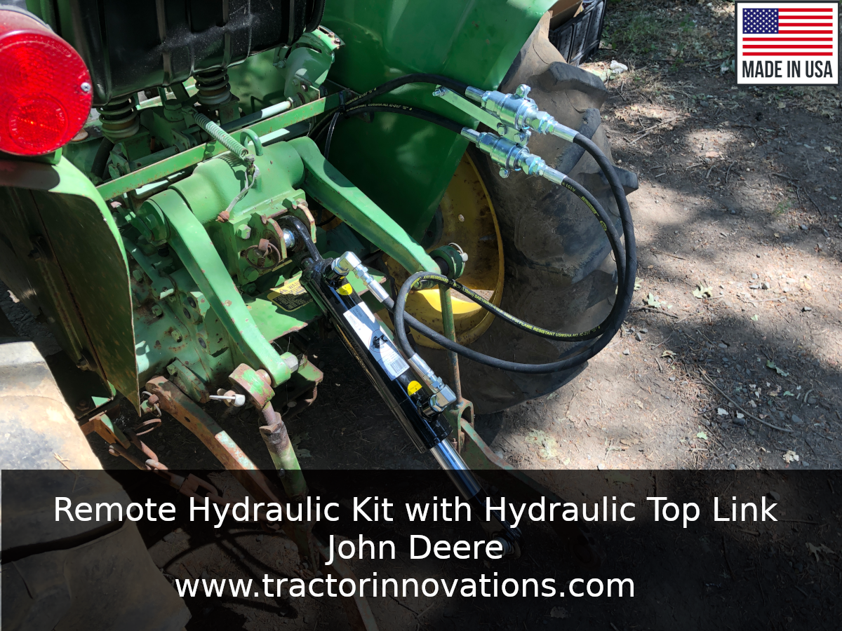 Remote Hydraulic Kit - John Deere 2, 3, 4 Series Tractors–Simple 15 min. install