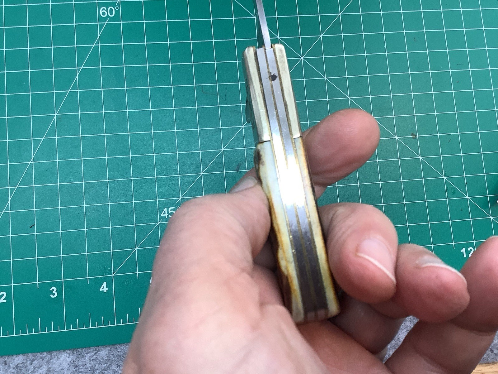 IXL Worstenholm Stag Grips Great Etched Jack