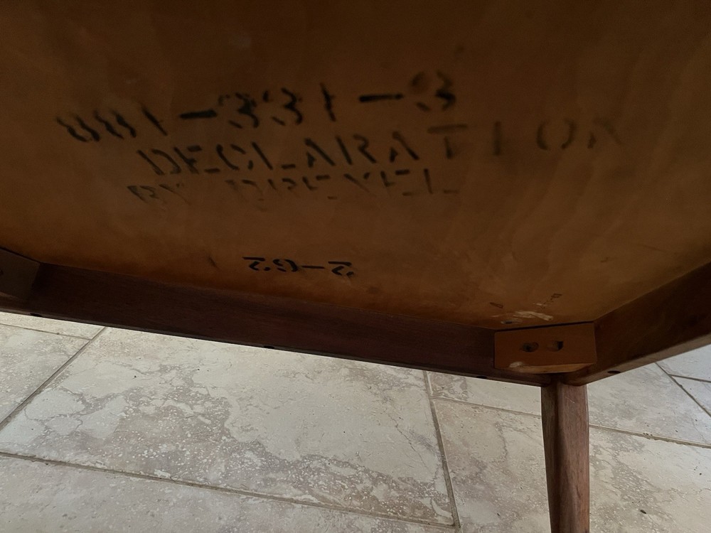 MCM Drexel Declaration Stepped Side Table - Kipp Stewart Walnut End Table 1962