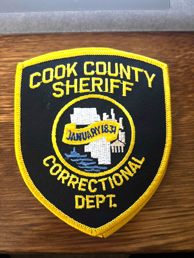 Cook County Sheriff Correctional Dept, illinois 3rd Issue Shoulder Patch