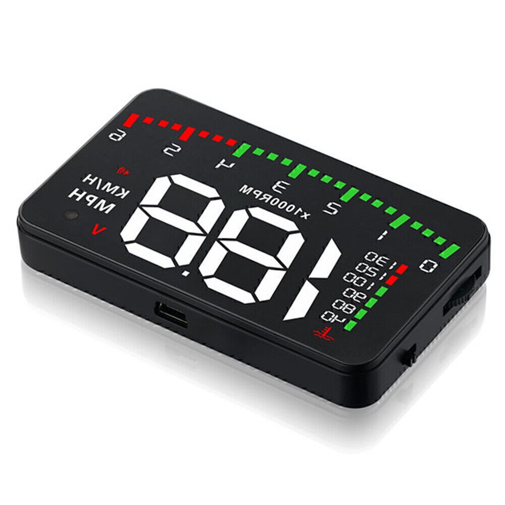 A9003.5"HUDHeadUpDisplayOBDIISpeedAlarmKM/hSpeedWarning-