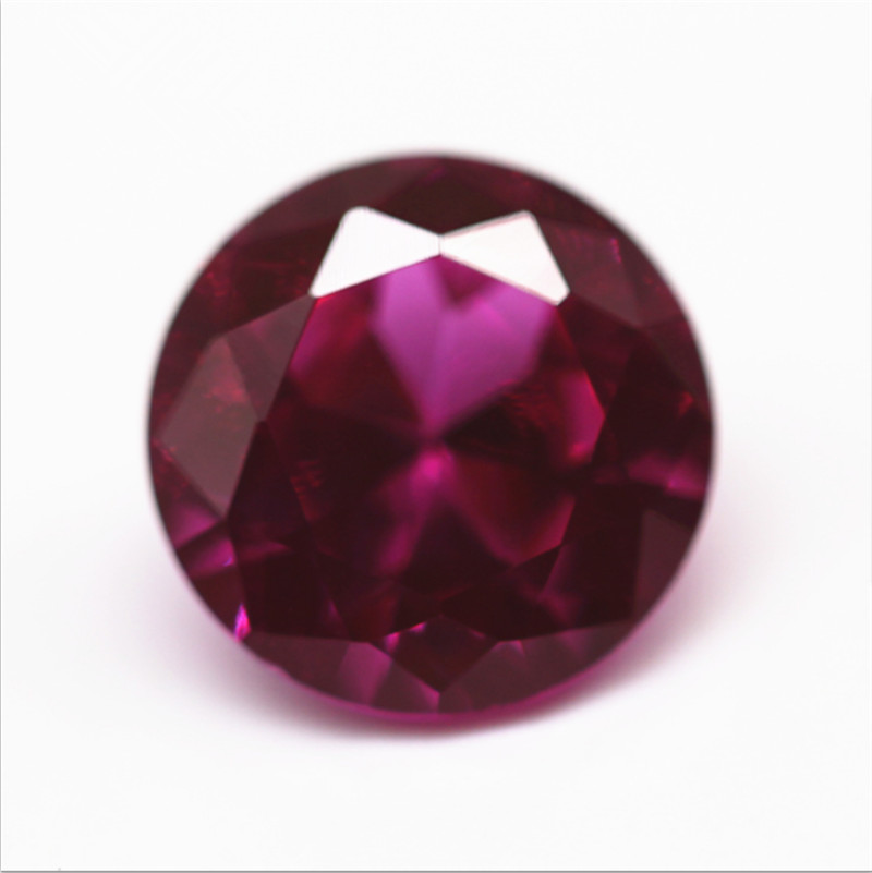 High Hardness ROUND ROSE RED RUBY LAB-CREATED AAA+ LOOSE GEMSTONE 2.5mm-10mm