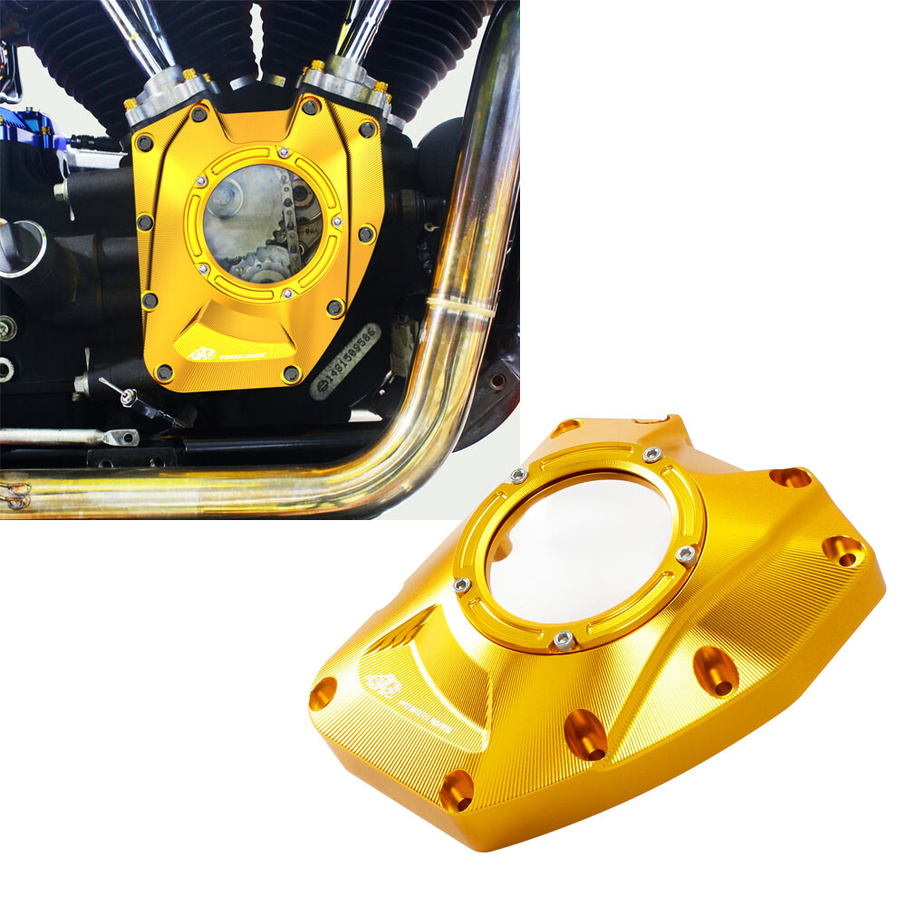 Gold Camshaft Cover Engine Cover For Harley 17-Before Touring Road King FLTR