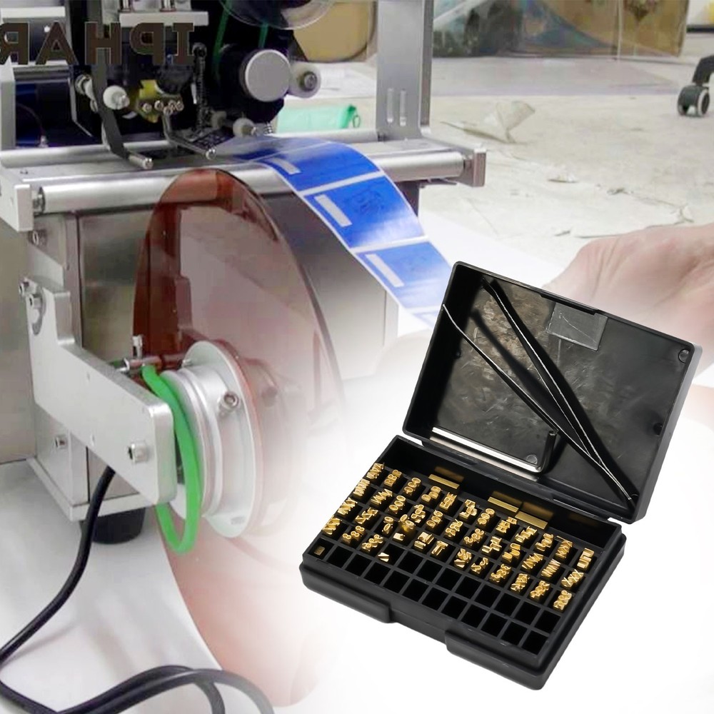 Hot Stamp Word Grain Copper Letter Coding Machine For Labeling Machine