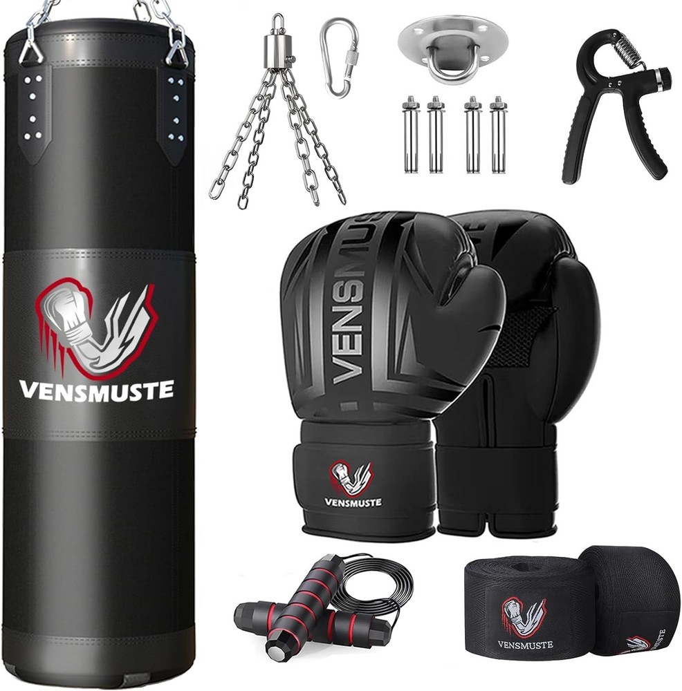 Professional 4FT Punching Bag Set - Includes 12OZ Gloves & Complete Training Kit