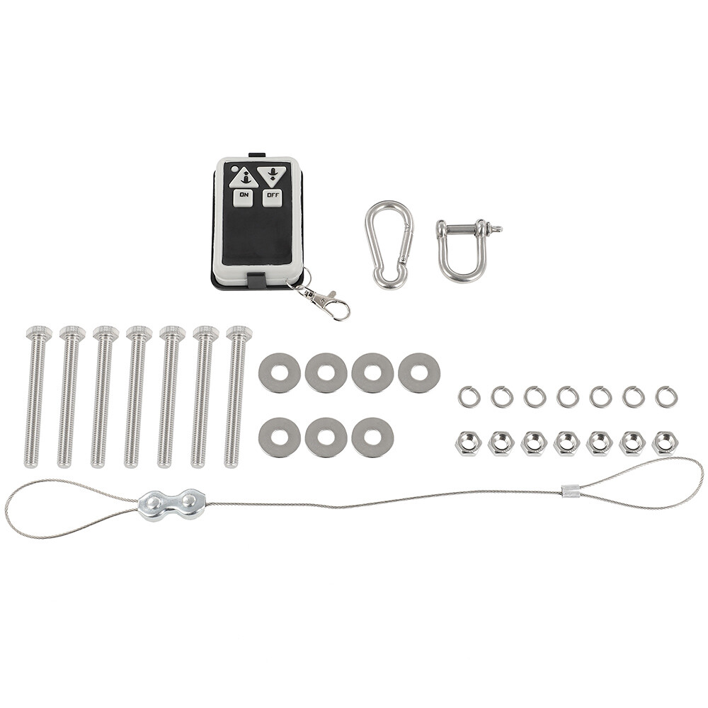 35 LBS Saltwater Electric Anchor Winch With Wireless Remote Control Kit Boat
