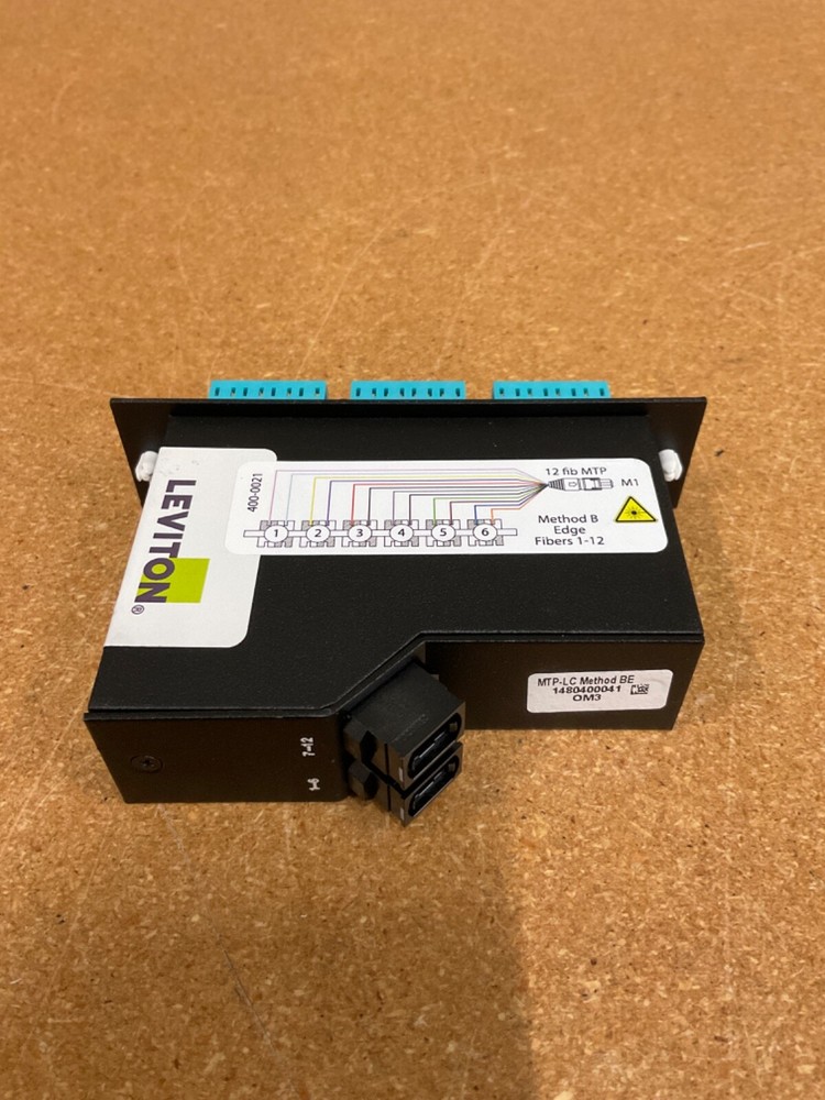 Leviton MTP-LC Method BE Edge Fiber Optic Modules No Dust Covers