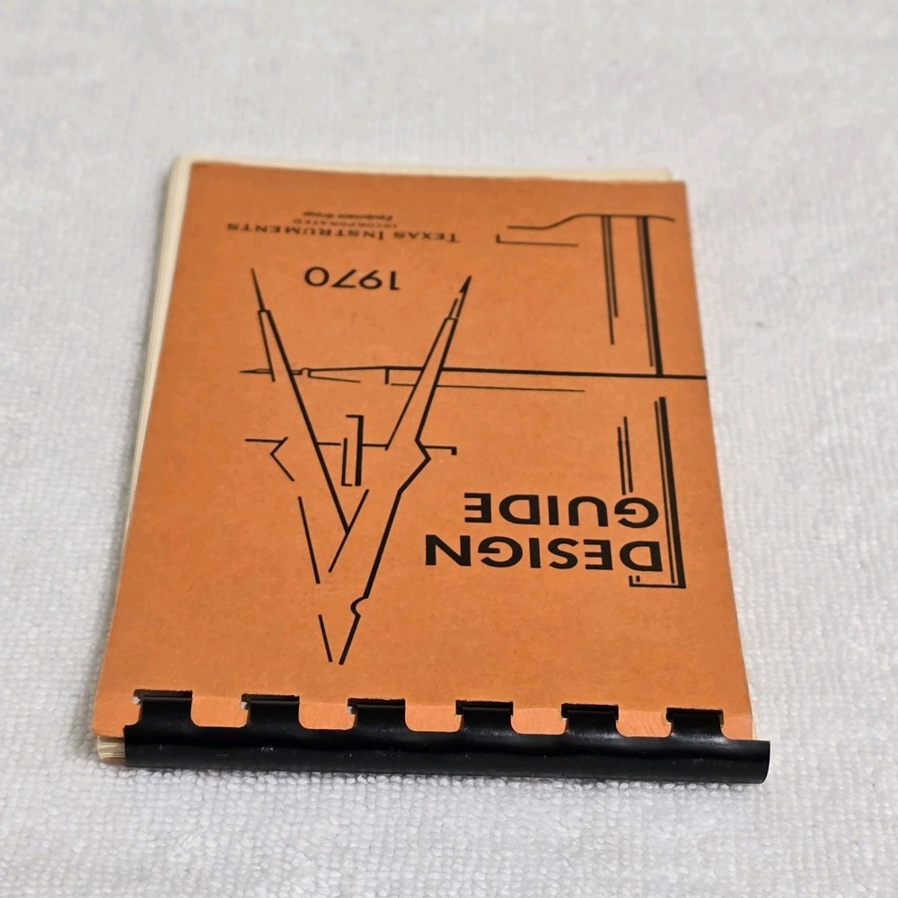 VTG 1970 Texas Instruments Design Guide Pocket Reference Book Engineering