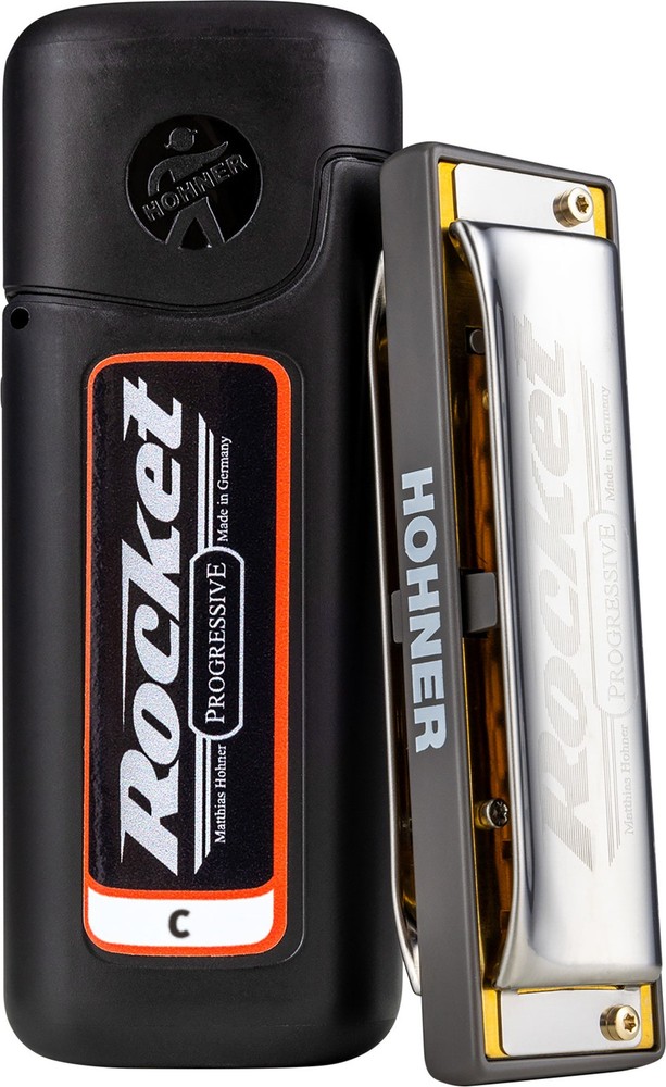 Hohner Progressive Rocket Harmonica - Key of C w/ Case