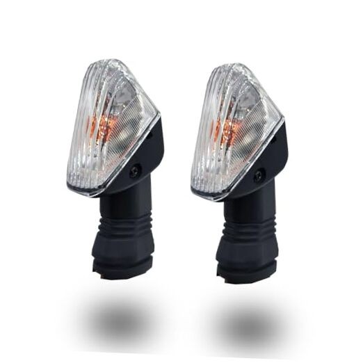 2Pcs Motorcycle Turn Signal Indicator Light Compatible with White Shell