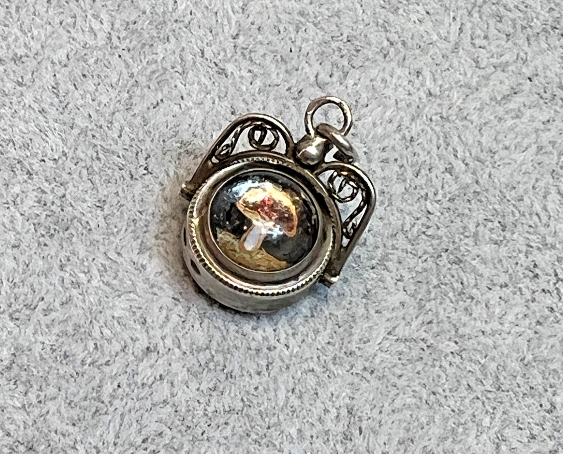 Antique Silver Essex Crystal Carnelian Wax Seal Pocket Watch Chain Fob Spinner