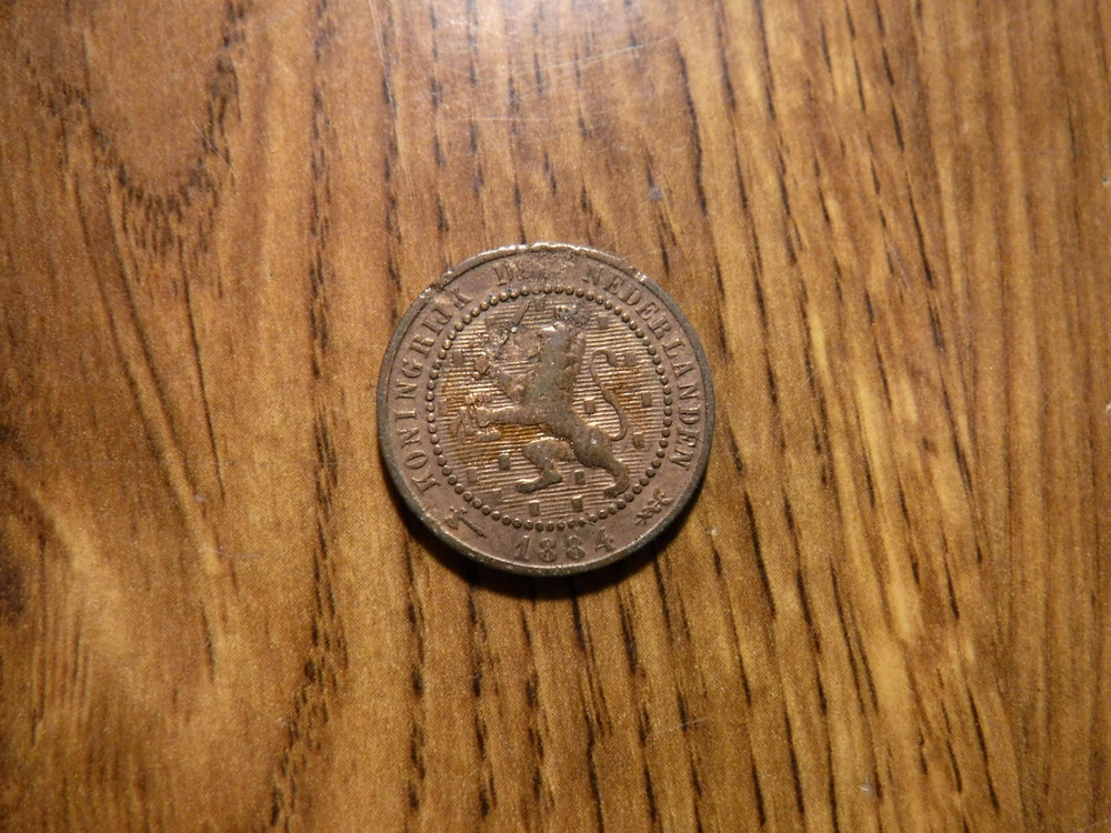 NETHERLANDS 1 CENT 1884 COIN (787)