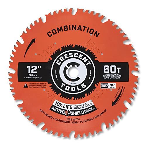 Crescent CSBCM-1260 Combination Carbide Blade, 12'' x 60T