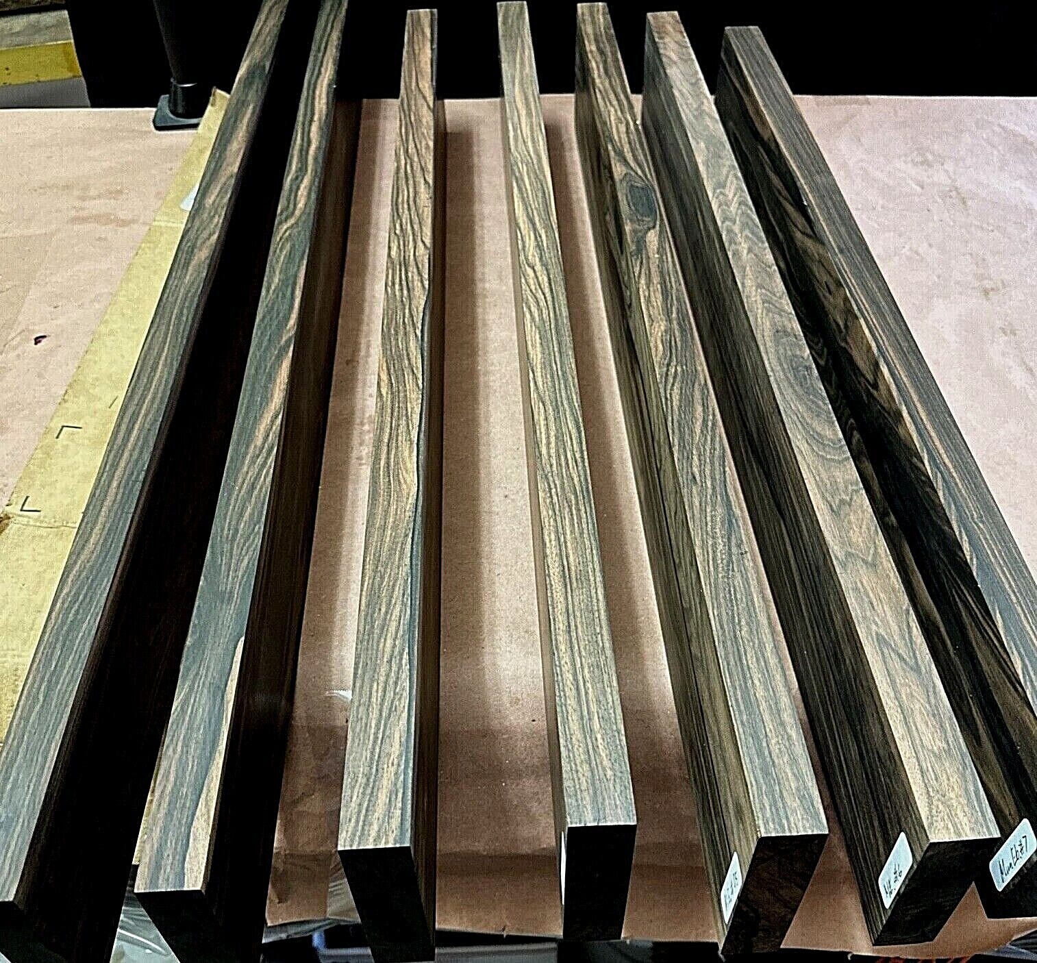 MUN EBONY ELECTRIC GUITAR NECKS, EXHIBITION GRADE