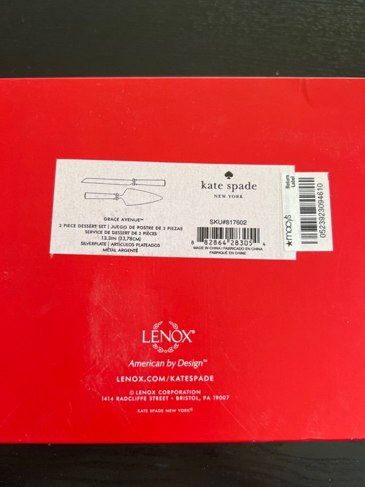 kate spade dessert set