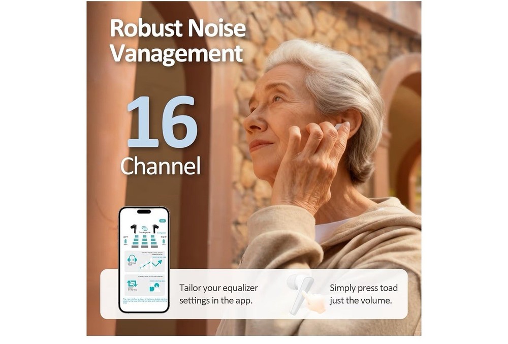 Ultra Pro Hearing Aids Bluetooth Enabled Rechargeable Noise Canceling Pair New
