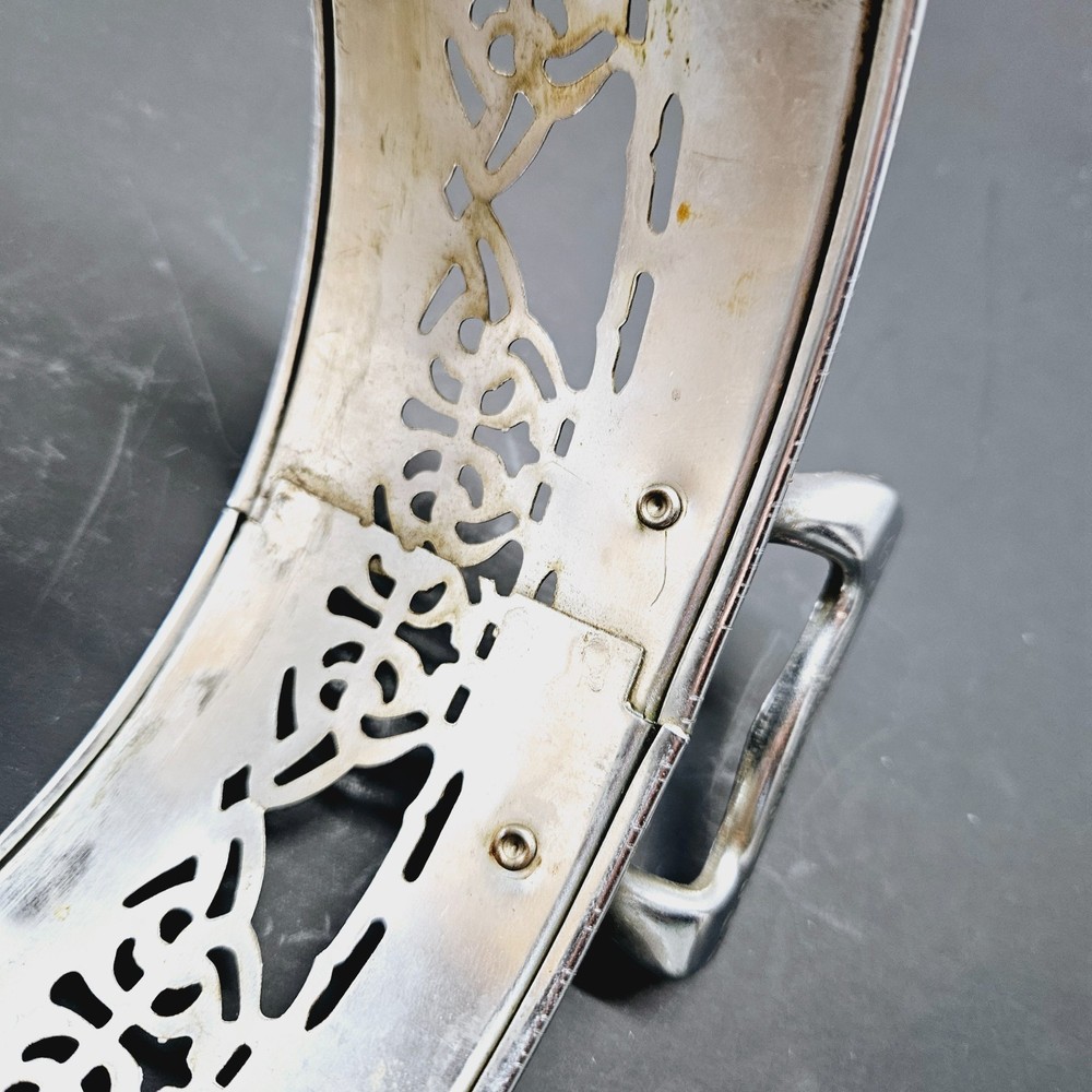 Vintage Silver Plated (?) Casserole Dish Holder/Serving Stand 6.5"