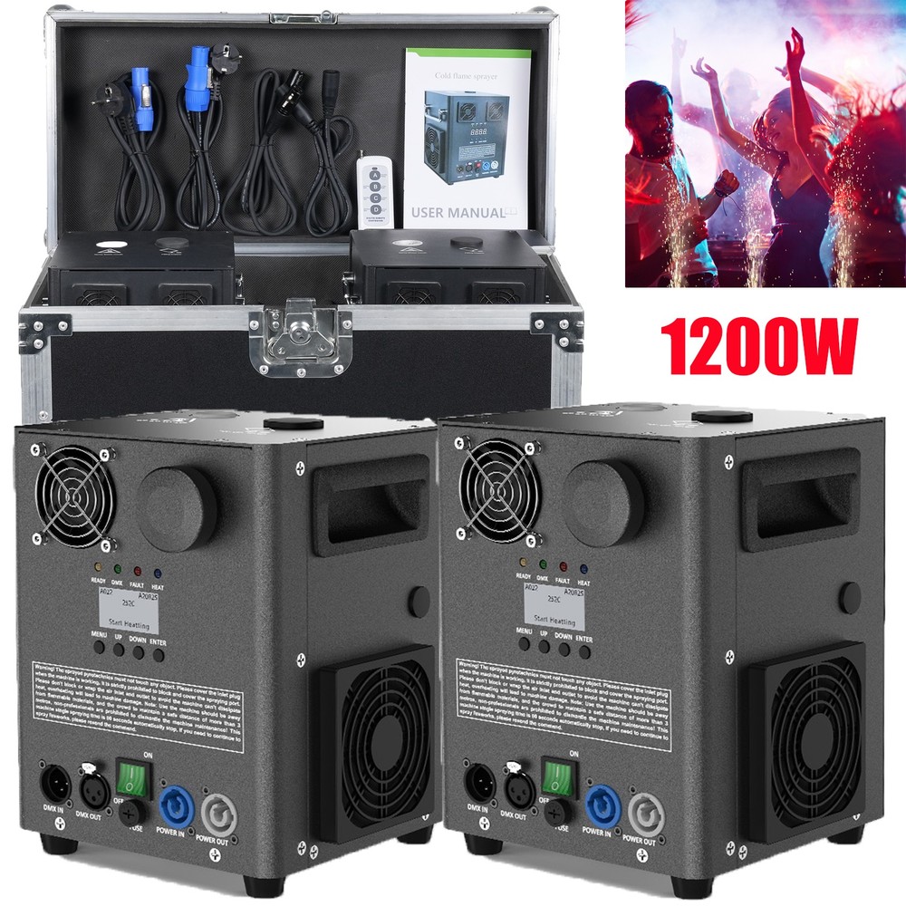 For Event Wedding 1200W Cold Spark Machine Stage Effect DMX Firework Machine DJ