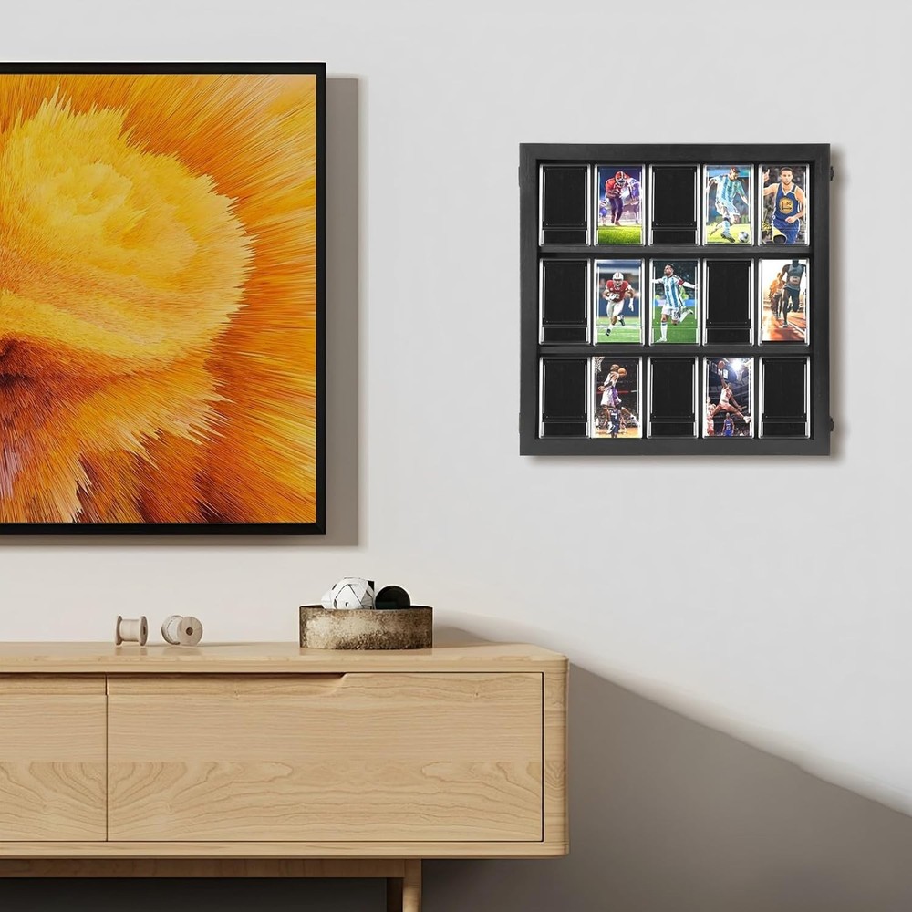 with LED Light - PSA Graded, Football, Trading Wall Display - Adjustable Warm...