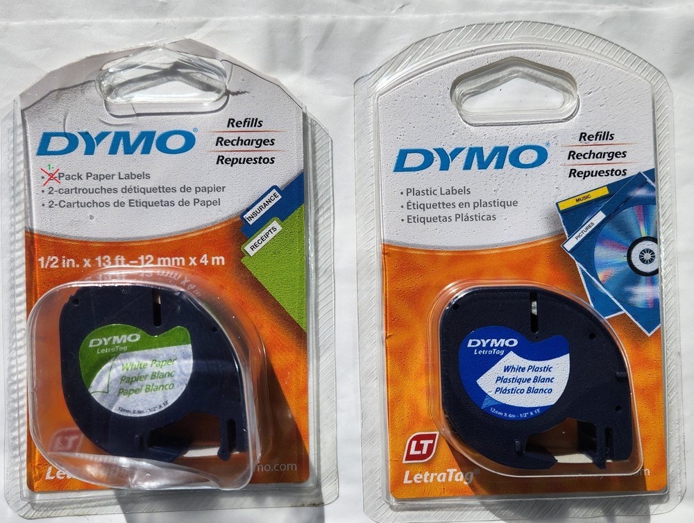 New DYMO LetraTag LT-100H Personal Label Maker Handheld with Extra Refills