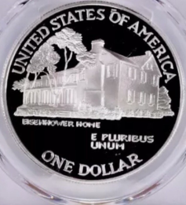 1990 EISENHOWER Silver Dollar PCGS PR70💥FLAWLESS QUALITY💥