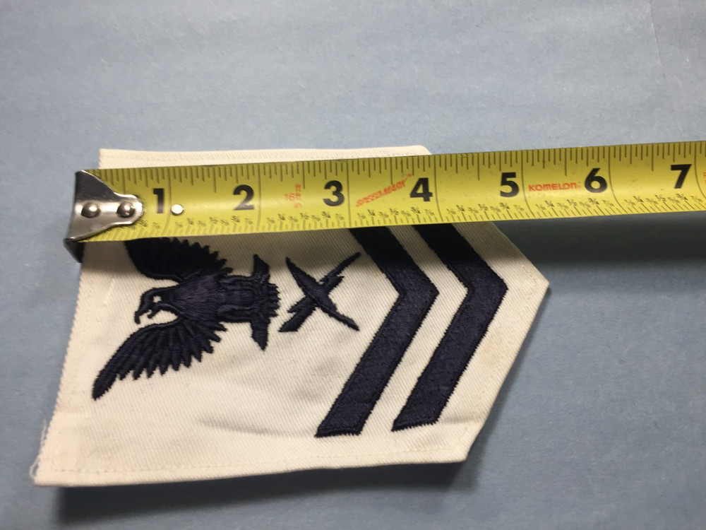 US Navy - Cryptologic Tech. Rate 2nd class patch Bk/wht. (Male size)