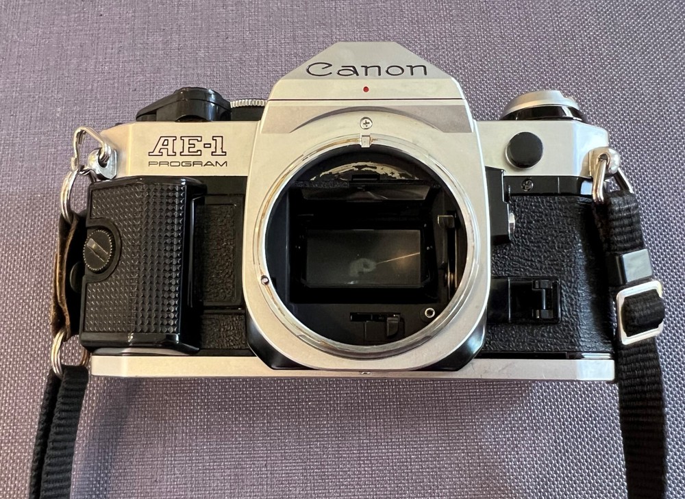 Canon AE-1 Program Camera Body Silver Japan TESTED