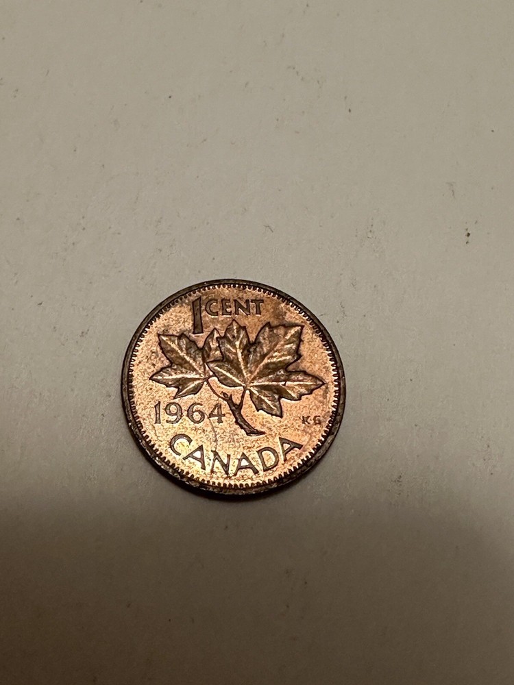 1964 Canada One Cent Canadian Coin