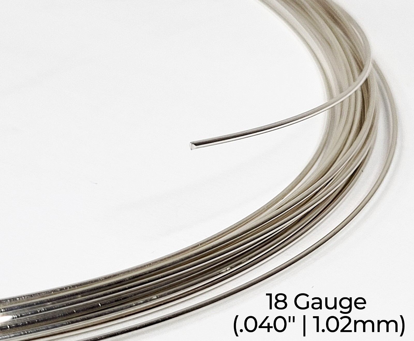 925 Sterling Silver Wire | Round | Half Hard | 10-30 Gauge | 1-10 ft | USA