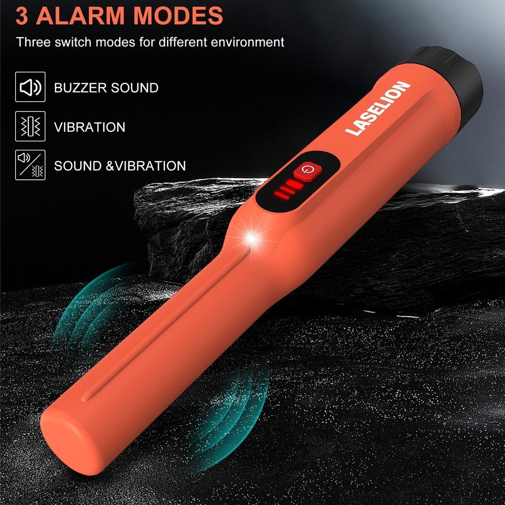 Metal Detector Pinpointer, Handheld Pin Pointer Wand Professional IP68 Fully