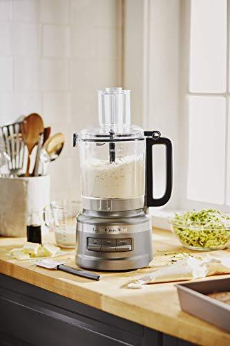 KitchenAid KFP0918CU Easy Store Food Processor, 9 Cup, Contour Silver (Used)
